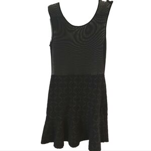 MAJE Sheer Tank Dress Noir Y2k Printed Skirt